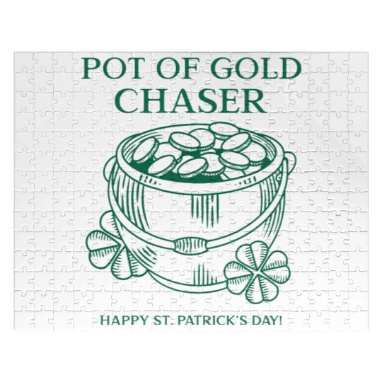 Pot of Gold Chaser Happy St. Patrick's Day! Jigsaw Puzzles