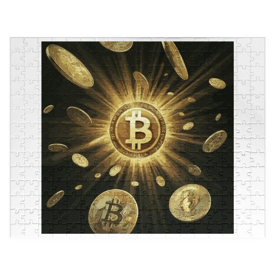 Bitcoin Explosion-dynamic Crypto Design Jigsaw Puzzles