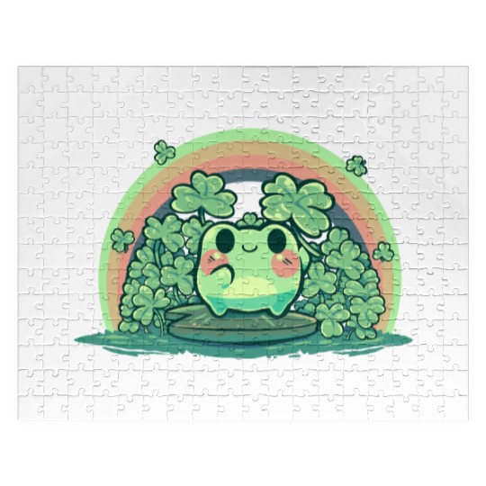 Lucky Cute Frog Jigsaw Puzzles