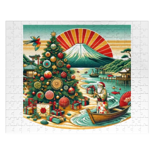 Japanese Style Christmas in July Jigsaw Puzzles