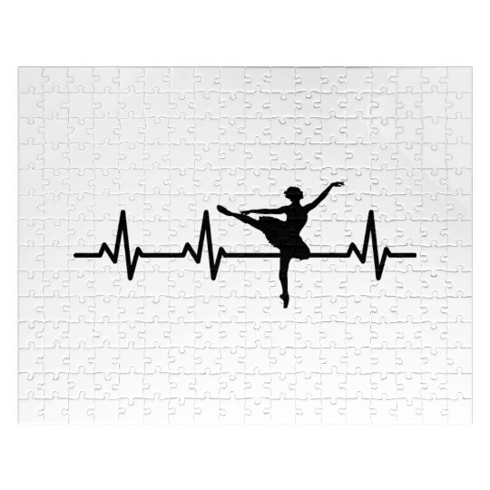 Ballet Girl Pulse Line Jigsaw Puzzles
