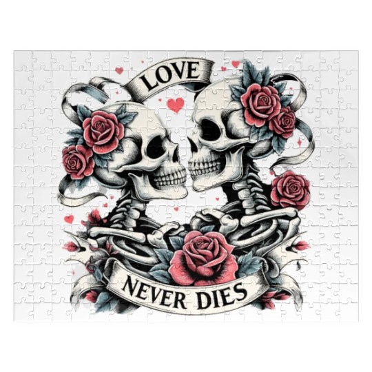 Skeleton Lovers Jigsaw Puzzles - Skeleton Couple