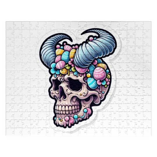 Sweet Reverence: Easter Sugar Skull Jigsaw Puzzles