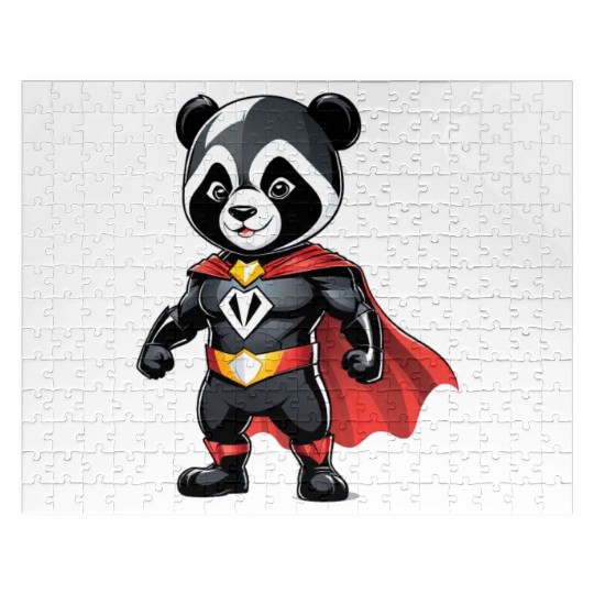 nice cute little superhero animal 6 Jigsaw Puzzles