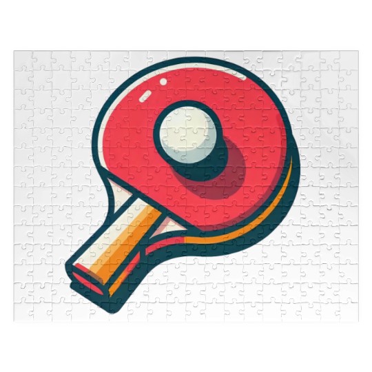 Ping Pong Paddle and Ball Jigsaw Puzzles