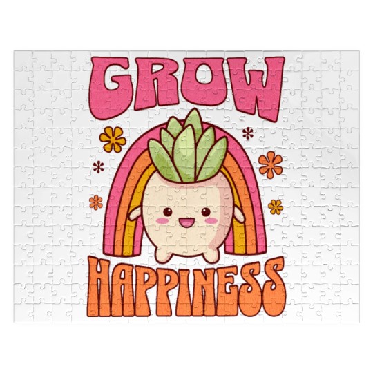 GROW HAPPINESS Colorful Cute Gardener Jigsaw Puzzles