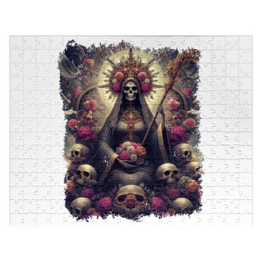 Santa Muerte Mexican Folk Culture Saint Jigsaw Puzzles