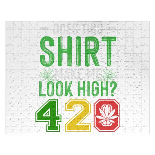 Uproarious 420 Good Herb Weed Marijuana Design Jigsaw Puzzles