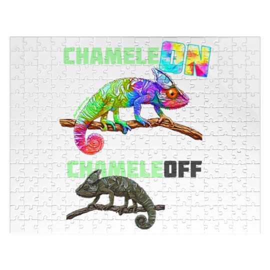 ChameleON ChameleOFF | Social Chameleon Jigsaw Puzzles