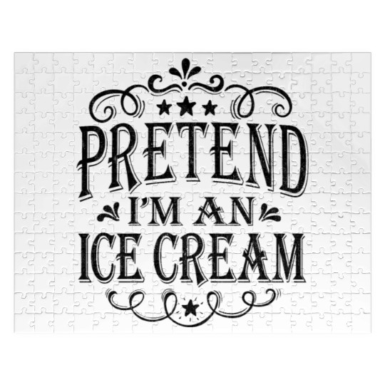 Pretend I'm a Butterfly Funny Lazy Easy Halloween Jigsaw Puzzles