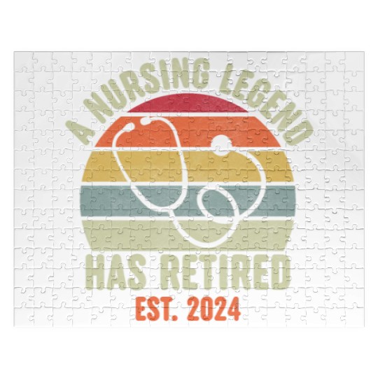 Retired Nurse 2024 Jigsaw Puzzles, Funny Retired Nurse