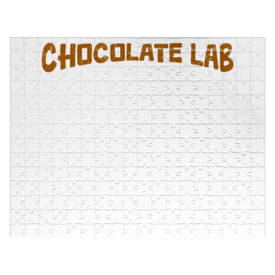 Labrador Funny CHOCOLATE LAB TRICKS Stubborn Jigsaw Puzzles