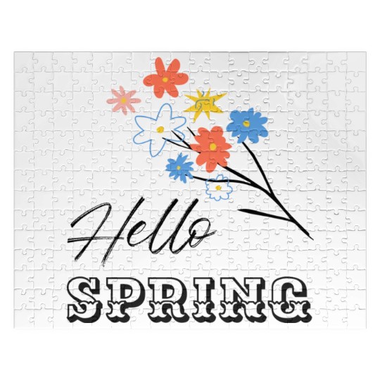 Hello Spring Flower Season Jigsaw Puzzles
