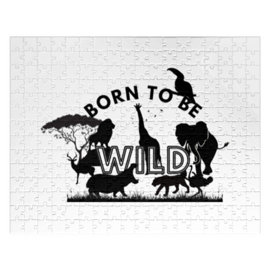 Born To Be Wild Silhouettes Jigsaw Puzzles