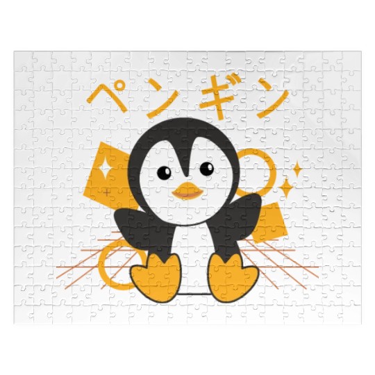 Penguin Cute Animals Japanese - Kawaii Penguins Jigsaw Puzzles