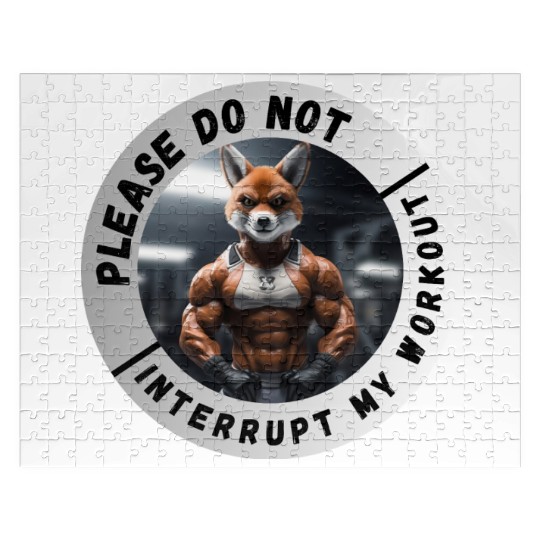 Please Do Not Interupt My Workout Jigsaw Puzzles