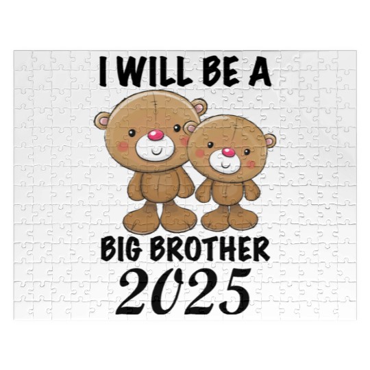 I'm Going To Be A Big Brother 2025 Teddy Bear Jigsaw Puzzles