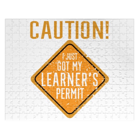 I just got my learner's permit funny girl driver Jigsaw Puzzles