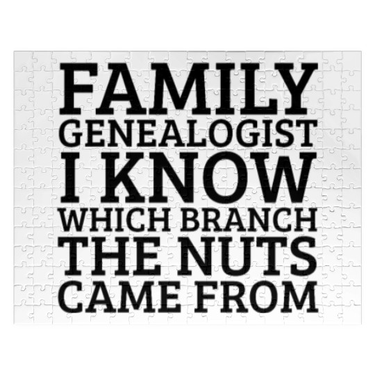 Family Genealogist Ancestry Lineage Genealogy Jigsaw Puzzles