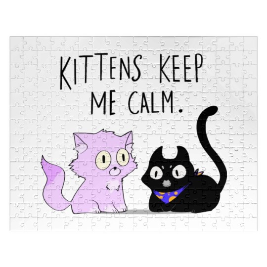 Kittens keep me calm Jigsaw Puzzles