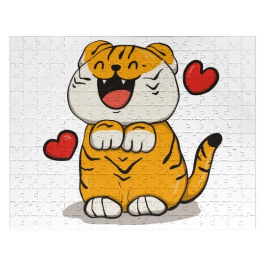 49Happy Puppy Tiger Jigsaw Puzzles