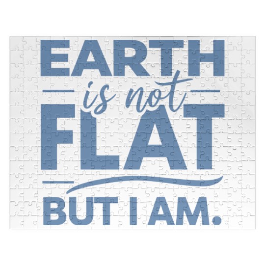 Flat Earth Satire Ironic Jokes Jigsaw Puzzles