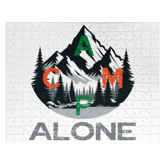 camp alone in the nature and wilderness Outdoor Jigsaw Puzzles
