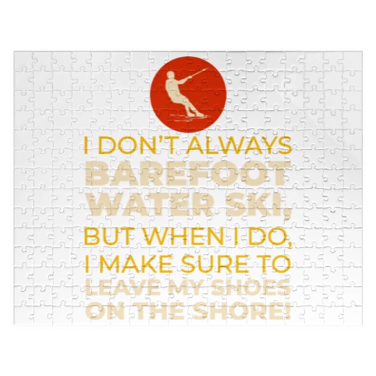 Barefoot Water Skiing Extreme Sports Barefooting Jigsaw Puzzles