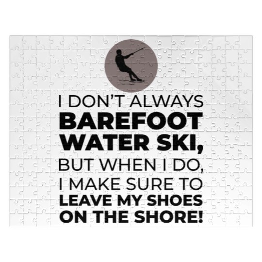 Barefoot Water Skiing Extreme Sports Barefooting Jigsaw Puzzles