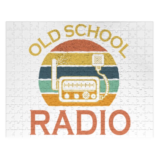 Retro Old School Amatuer Radio Funny Jigsaw Puzzles