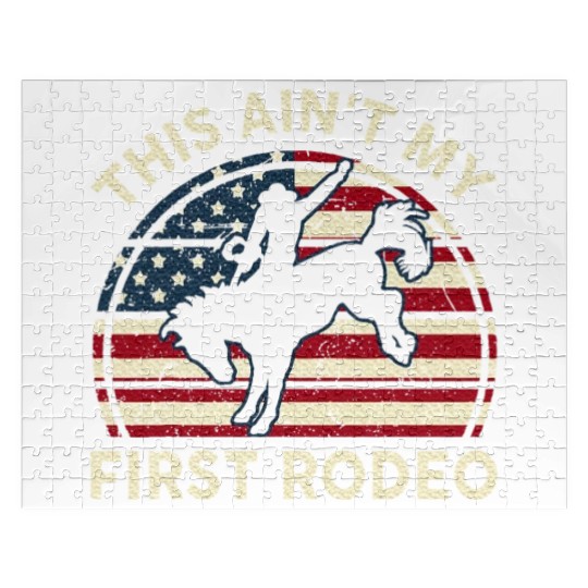 Aint My First Rodeo Funny Western Horse Riding Jigsaw Puzzles