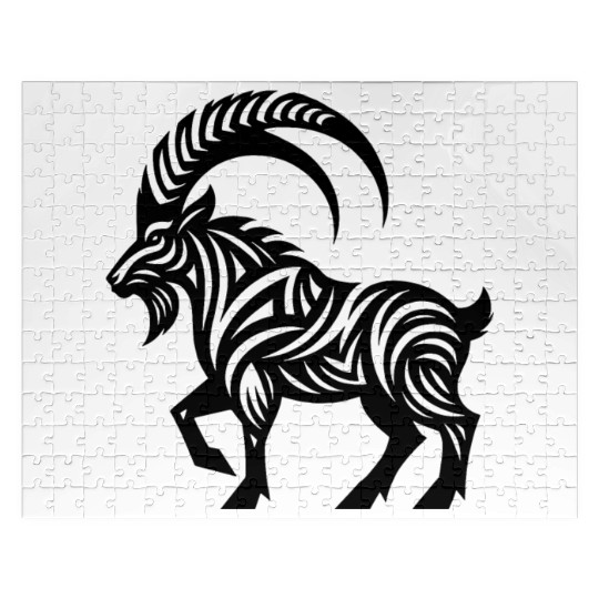 Capricorn Tattoo Style Jigsaw Puzzles
