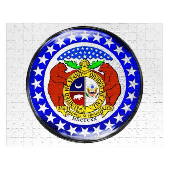 Re-Imagined Missouri State Seal in Glass Bubble Jigsaw Puzzles