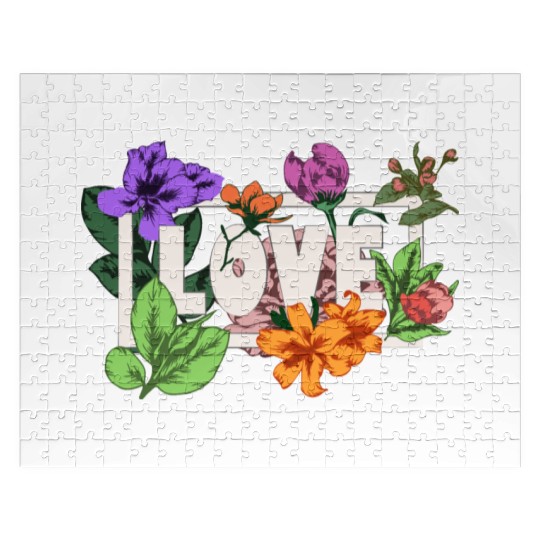 Valentines Day 14 February greeting Love flowers Jigsaw Puzzles