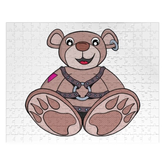 Teddy bear to play Jigsaw Puzzles