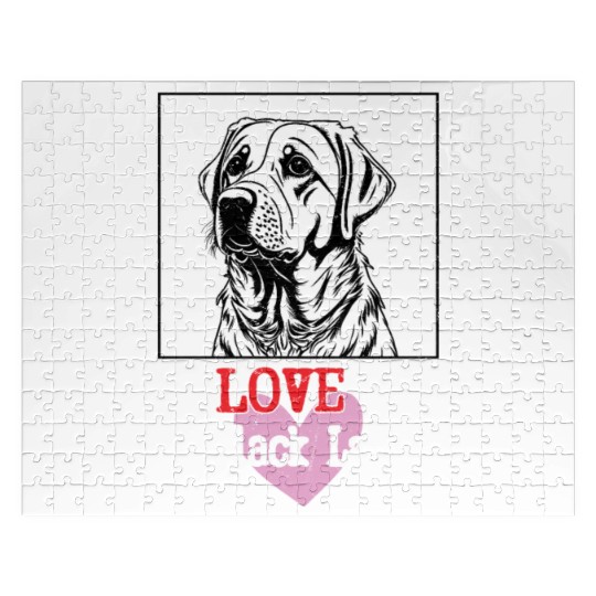 I Love My Black Lab Owner Labrador Retriever Jigsaw Puzzles