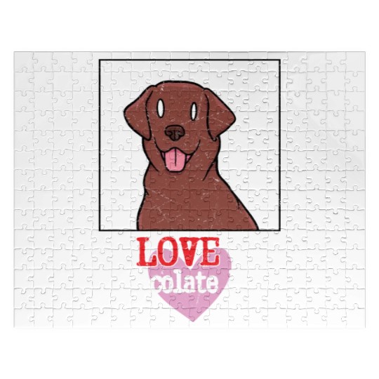 I Love My Chocolate Lab Owner Labrador Retriever Jigsaw Puzzles
