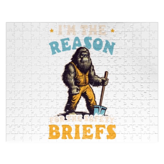 Road Worker Reason For Safety Briefs Jigsaw Puzzles