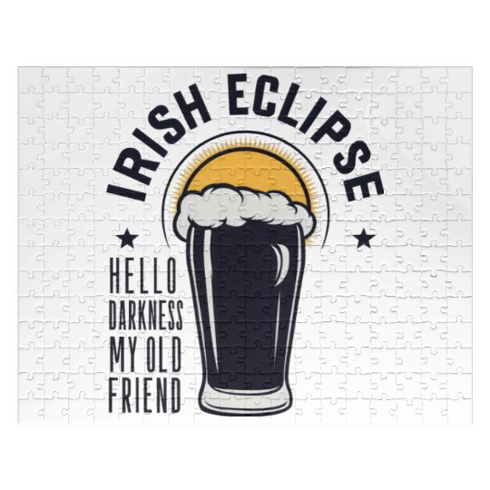 Irish Solar Eclipse - Hello Darkness My Old Friend Jigsaw Puzzles