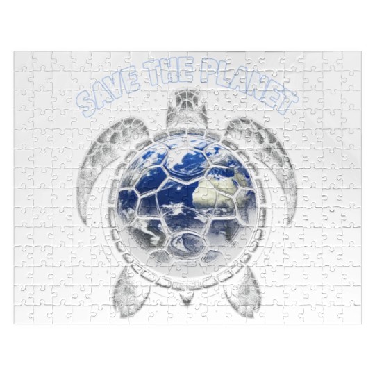 Save The Planet Turtle Environment Ocean Earth Day Jigsaw Puzzles