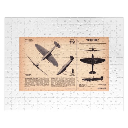 Spitfire Recognition Sheet Jigsaw Puzzles