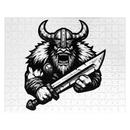 Powerful Viking Warrior Version 3 Jigsaw Puzzles