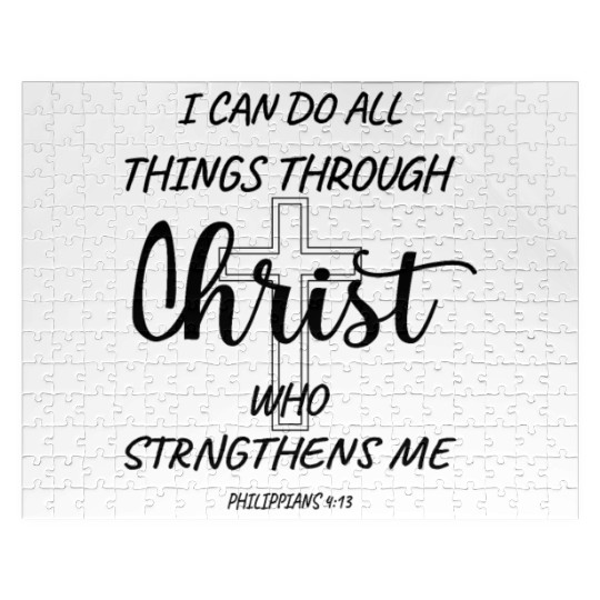 PHILIPPIANS 4:13 bible verse Jigsaw Puzzles