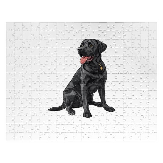 Black Labrador BLACK LABS MATTER Labrador Jigsaw Puzzles