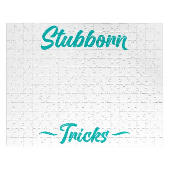 Labrador STUBBORN CHOCOLATE LAB TRICKS Jigsaw Puzzles