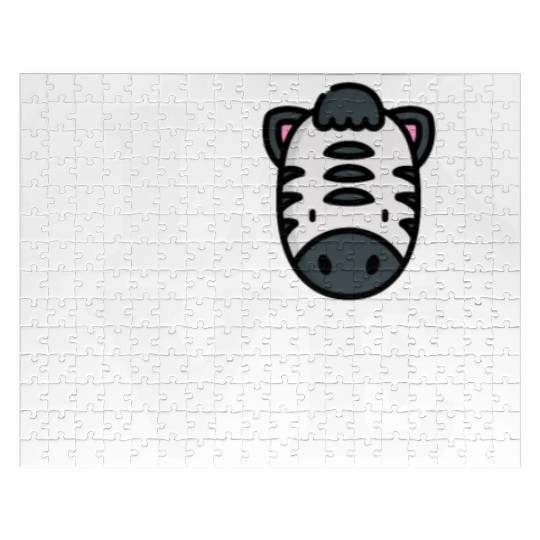 LOVE Zebra Funny Stripes Animal Face African Pun Jigsaw Puzzles