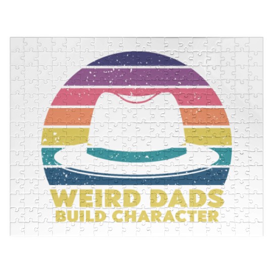 Weird Dads Build Character Funny Dad Jigsaw Puzzles