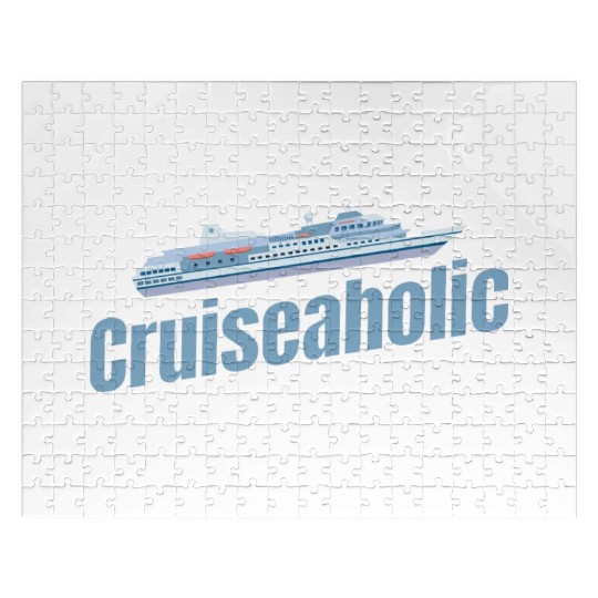 Cruiseaholic Cruise Ship Lover Cruising Sailing Jigsaw Puzzles