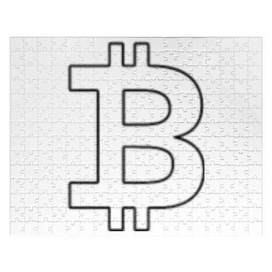 Bitcoin Silhouette Pocket Currency Store Jigsaw Puzzles