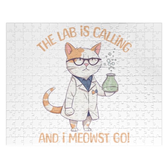 Lab Calling Science Lab Cat Laboratory Chemistry Jigsaw Puzzles